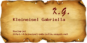 Kleineisel Gabriella névjegykártya