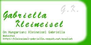 gabriella kleineisel business card